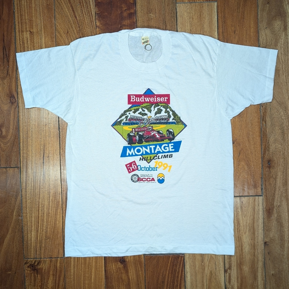 Budweiser 1991 Montage Hillclimb T-shirt (XL)